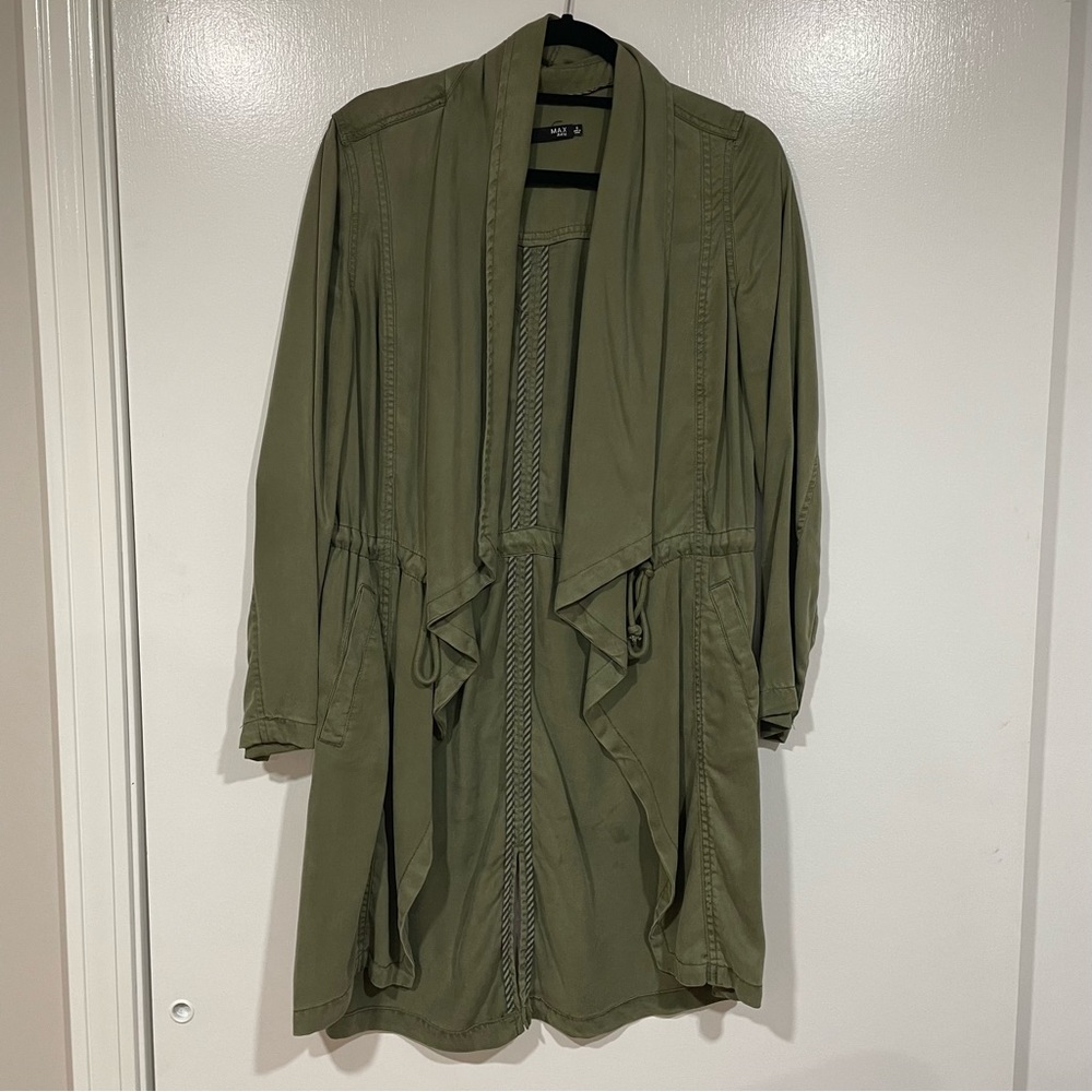 MAX JEANS Green open front jacket
